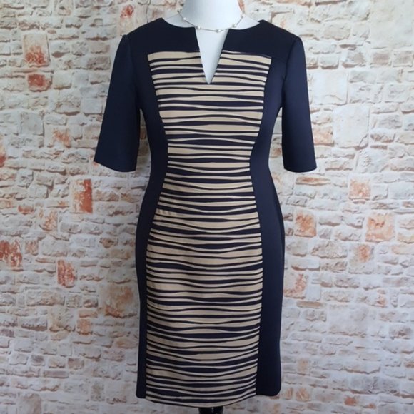 New Connected Apparel Colorblock Dress - Picture 1 of 6